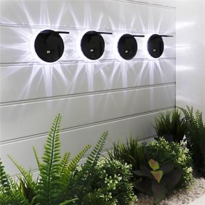 Gardenwize Solar Fence/Wall Star Light - Pack of 8 - 185150