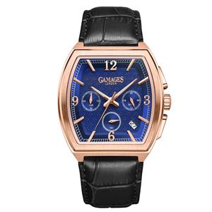 Gamages Of London Limited Edition Lancaster Mechanical Quartz Watch With Leather Strap  - 194032