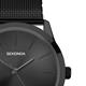 Sekonda Gents Classic Black Dial Watch with Mesh Strap - 195953