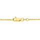 Faith & Brown Italian Crafted Sterling Silver 3 Tone 18k Gold Plated Tocalle Chain 24" - 206027