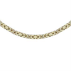 9K Yellow Gold Byzantine Necklace - 210002