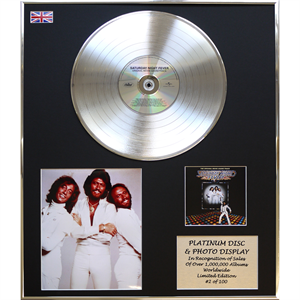 The Bee Gees - 'Saturday Night Fever' 24 X 20" Framed Platinum Disc & Photo Display Ltd Edition of 100 - 210311