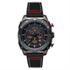 AVI-8 Hawker Hunter Atlas Dual Time Chronograph Watch with Leather Strap - Black Ops