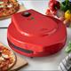 MisterChef 12" Countertop Pizza Maker also Suitable for Crepes and Pancakes - Red