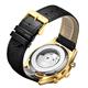 Swan & Edgar Ltd Ed Day, Date Automatic Watch with Leather Strap - 235248