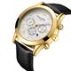 Swan & Edgar Ltd Ed Day, Date Automatic Watch with Leather Strap - 235248