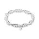 Faith & Brown Italian Crafted Stretchy Double Strand Twisted Ball Bracelet in Sterling Silver - Twisted Ball Bracelet