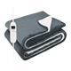 DMD Soft Sherpa Fleece Electric Blanket - 120cm x 160cm - Available in Grey or Brown - Grey