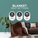 DMD Soft Sherpa Fleece Electric Blanket - 120cm x 160cm - Available in Grey or Brown - 247415