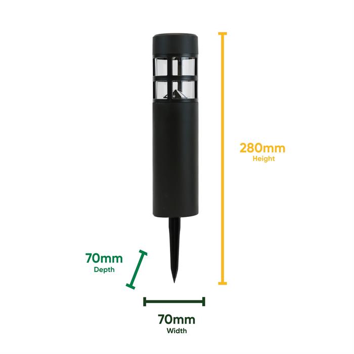 Gardenwize Pillar Solar Lights - Pack of 8 - 247866