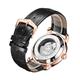 Swan & Edgar Ltd Ed Moonface Automatic Watch with Leather Strap - 253145