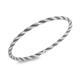Faith & Brown Sterling Silver Stardust Twist Bangle - 254366