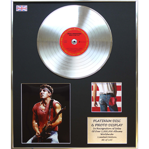 Bruce Springsteen - 'Born in the USA' 24 x 20" Framed Platinum Disc & Photo Display Ltd Edition of 100 - 257464