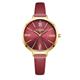 Gamages of London Ladies Jubilant Watch with Leather Strap - Gold Raspberry
