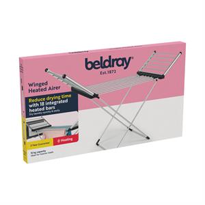 Beldray Electric Clothes Airer with Wings - Open size: L146 X W54 X H91CM - 261586