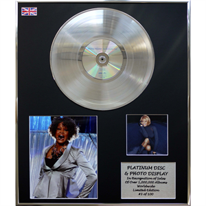 Whitney Houston - 'My Love is Your Love' 24 X 20" Framed Platinum Disc & Photo Display Ltd Edition of 100 - 261808
