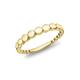 9K Yellow Gold Circle Band Ring - Q