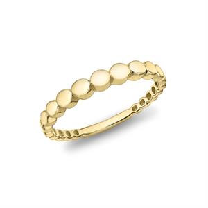 9K Yellow Gold Circle Band Ring - 270041
