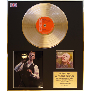 David Bowie - 'Hunky Dory' 24x20" Framed Gold Disc & Photo Display Ltd Edition of 100 - 272476