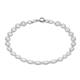 Faith & Brown Italian Crafted Radiant Oval Bracelet in Sterling Silver 7.5" - 275379