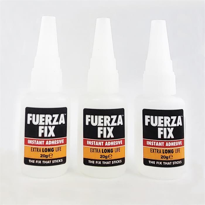 Fuerza Fix 20g Instant Adhesive Glue Trio Pack  - Trio of Glue