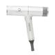 Zenten Salon Professional T-Shape Ultra Lightweight 1800w Hair Dryer & Halo Detangle Vented Blow Dry Hair Brush - White
