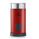 MisterChef Large Fast 550W Automatic Milk Frother, Hot & Cold Milk Functionality, 240ml Milk Heating / 115ml Milk Frothing - 4 Functions - Red