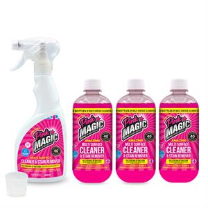Pink Magic Bundle - 3 x 500ml Solution, 1x trigger spray, 1x measuring cup - 296333
