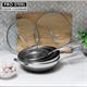 PRO STEEL Fusion 7pc Frying Cookware Set  - Pans and Lids in 20cm, 26cm and 30cm plus Wok 30cm   - 302372