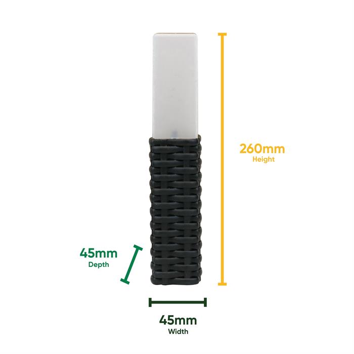 Gardenwize Rattan Solar Lights - Pack of 8  - 305312
