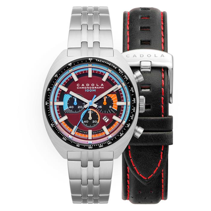 Cadola Gents 1977 Chronograph Ltd Ed Watch with Additional Straps - 311744