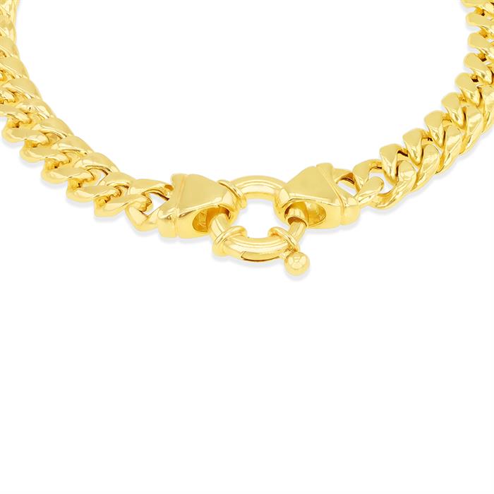 Faith & Brown Italian Crafted 9k Gold 6mm Cuban Link Bracelet 7.5" - 316100