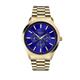 Sekonda Gents  Gold Blue Dial Multi-Function  Watch with Stainless Steel Strapl  - 318453