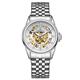 Samuel Joseph Ltd Ed Two Tone Skeleton Jubilee  Automatic Watch with Stainless Steel Bracelet - Silver