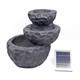 Gardenwize Solar Rock/Planter Water Feature with Battery Backup - Water Feature