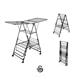 Swan Stealth Jumbo Clothes Airer with 26m of Drying Space, 30kg Weight Capacity, Integrated Wheels, Anti-Slip Coating and Easy Storage - Stealth Airer