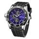 Swan & Edgar Ltd Ed Marine Timer Automatic Watch with Silicone Strap - Blue/Black