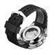 Swan & Edgar Ltd Ed Marine Timer Automatic Watch with Silicone Strap - Blue/Black