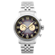 Pegoud Premiere Dual Time Watch with Stainless Steel Bracelet - 366488