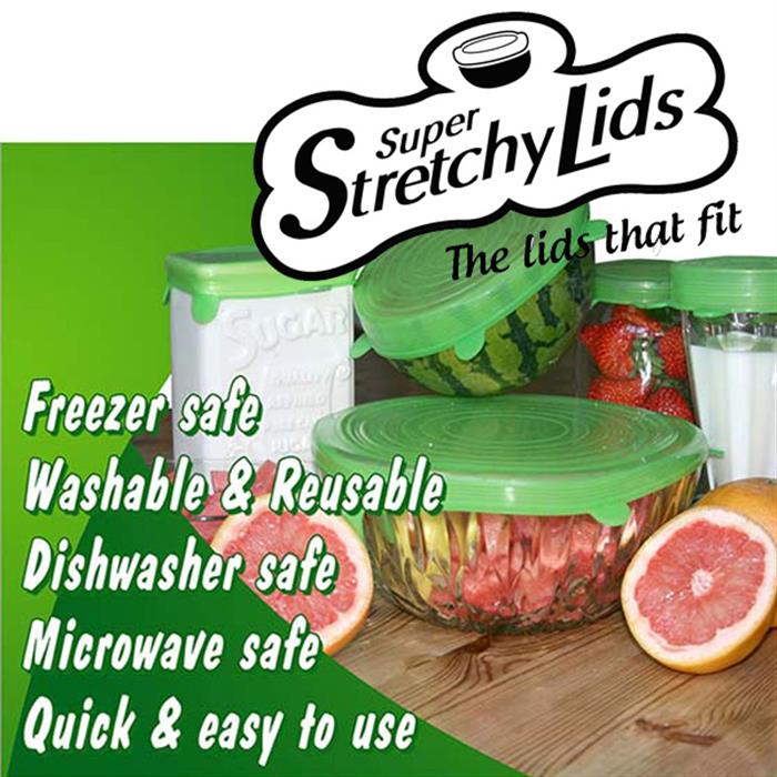 Super Stretch Lids - The Lid that Fits.  Washable and Reusable - 372508