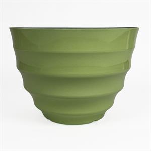 Large Ribbed Planters 40 x 30cm with Glazed Effect - Set of 2 - 377149