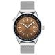 Cadola Gents Aviateur Automatic Watch with Mesh Strap - Deep Copper