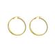 Faith & Brown Sterling Silver 'Catwalk' Stardust Hoop Earrings 40mm - 378180