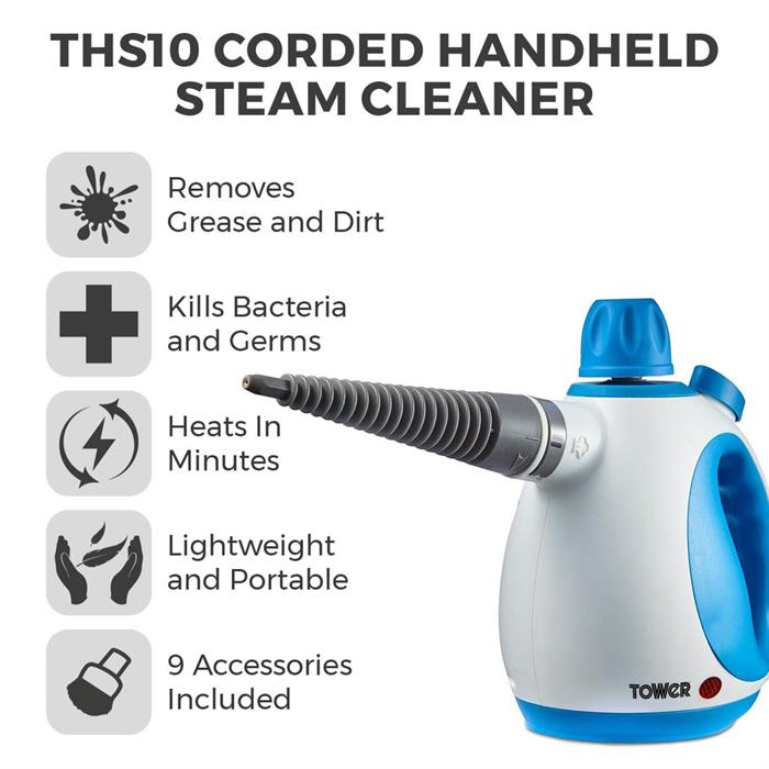 Tower Handheld Steam Cleaner T134000 - 379367