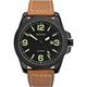 Sekonda Gents Black Case Watch with Leather Strap - 383381