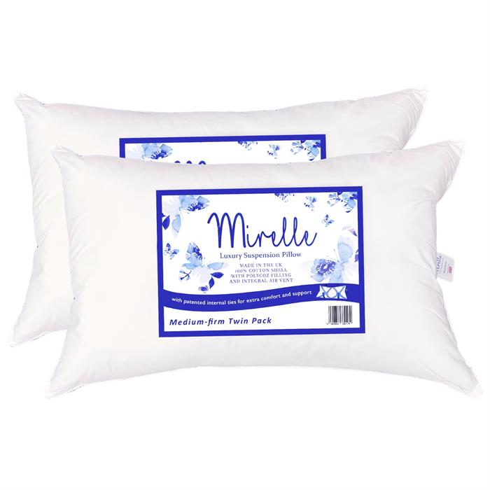 Mirelle Twin Pack Suspension Pillow ShopOnTV