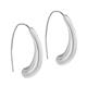 Faith & Brown 'Dynamic' Sterling Silver Long Drop Earrings 41mm - Sterling Silver Earrings