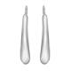 Faith & Brown 'Dynamic' Sterling Silver Long Drop Earrings 41mm - 394299