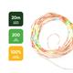 Multi-Coloured Solar String Lights  with 200 LED Lights - 20M.    Pack of 2 (400 LED Lights in Total)) - Solar LED Lights