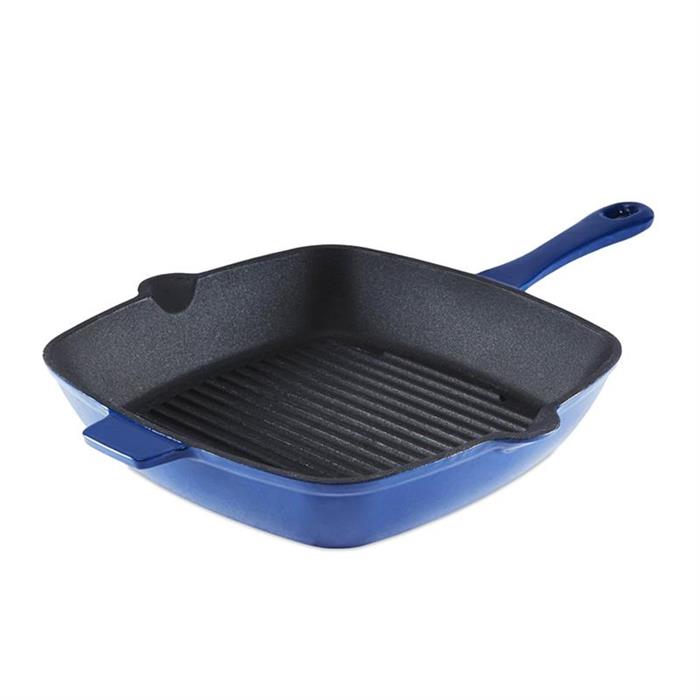 Barbary & Oak Cast Iron Grill Pan with Durable Enamel Interior - 26cm - 401549